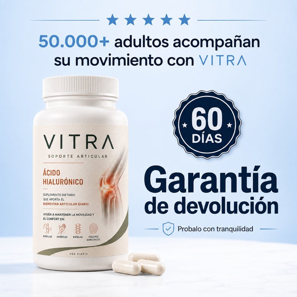 VITRA — 50.000+ adultos y garantía de devolución de 60 días